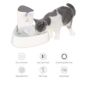 All Fur You Seashell Triple Filtration Pet Water Water Fountain image 0