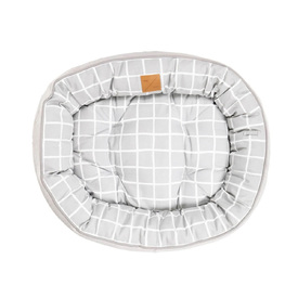Mog & Bone 4 Seasons Reversible Dog Bed - Grey Check image 0
