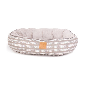 Mog & Bone 4 Seasons Reversible Dog Bed - Latte Mosaic image 0