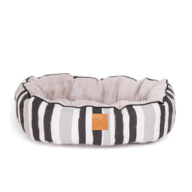 Mog & Bone 4 Seasons Reversible Dog Bed - Pebble Black Brush Stroke image 0