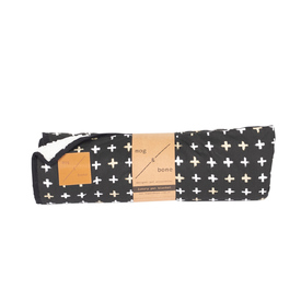 Mog & Bone Soft Reversible Pet Blanket Black Metallic Cross image 0