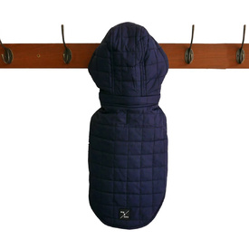 Mog & Bone Waterproof Puffer Dog Jacket Navy image 0