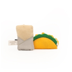 Zippy Paws ZippyClaws NomNomz Cat Toy - Taco and Burrito  image 0