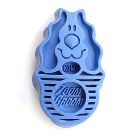 KONG ZoomGroom Silicone Cleaning Brush for Dogs - Raspberry image 0