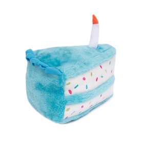 Zippy Paws Plush Birthday Cake with Blaster Squeaker Dog Toy image 0
