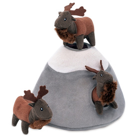 Zippy Paws Zippy Burrow Interactive Dog Toy - Elk Mountain + 3 Deers image 0