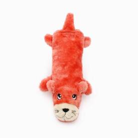 Zippy Paws Crusherz with Replaceable Plastic Squeaker Bottle Dog Toy - Otter image 0