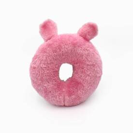 Zippy Paws Donutz Buddies Plush Squeaker Dog Toy - Bunny image 0