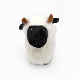 Zippy Paws Wooliez Plush Squeaker Dog Toy - Lettie the Lamb  image 0