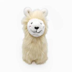Zippy Paws Wooliez Plush Squeaker Dog Toy - Larry the Llama  image 0
