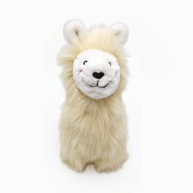 Zippy Paws Wooliez Plush Squeaker Dog Toy - Larry the Llama  image 0