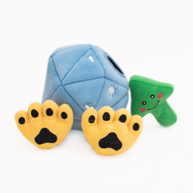 Zippy Paws Burrow Interactive Dog Toy - Diamond & Paws with 3 Squeaker Toys image 0