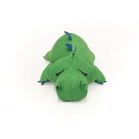 Zippy Paws Snooziez with Silent Shhhqueaker Plush Dog Toy - Alligator  image 0