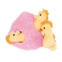 Zippy Paws Interactive Burrow Dog Toy - 3 Squeaker Seahorses 'n Coral image 0