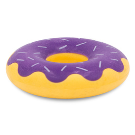 Zippy Paws Latex Squeaker Dog Toy - ZippyTuff Donutz - Grape Jelly image 0