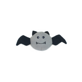 Zippy Paws Halloween Burrow Interactive Dog Toy - 3 Squeaker Bats in a Pumpkin image 0