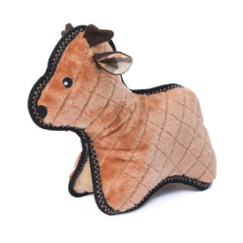Zippy Paws Holiday Grunterz Plush Z-Stitch Dog Toy - Reindeer image 0