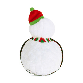 Zippy Paws Holiday Grunterz Plush Z-Stitch Dog Toy - Snowman image 0