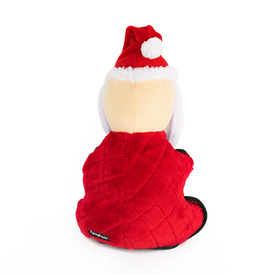 Zippy Paws Holiday Grunterz Plush Z-Stitch Dog Toy - Santa image 0