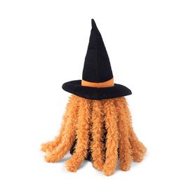 Zippy Paws Halloween Crinkle Squeaker Dog Toy - Witch with Long Crinkly Legs image 0