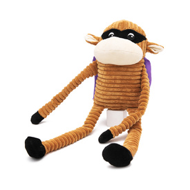 Zippy Paws Crinkle Monkey Long Leg Plush Dog Toy - SuperMonkey image 0