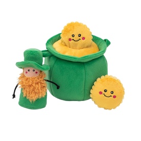 Zippy Paws Burrow Interactive Dog Toy - Pot of Gold image 0