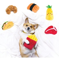 Zippy Paws NomNomz Squeaker Dog Toy - Fries image 0