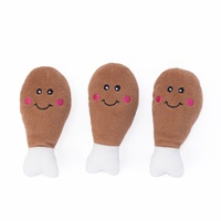 Zippy Paws Burrows Interactive Squeaker Dog Toys - Bucket of Chicken image 0