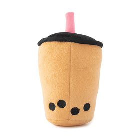 Zippy Paws NomNomz Squeaker Dog Toy - Boba Milk Tea image 0