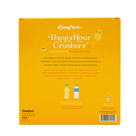 Zippy Paws Happy Hour Halloween Crusherz Squeaker Bottle Dog Toy - 3-Pack image 0