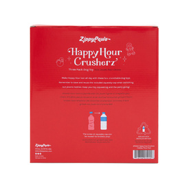 Zippy Paws Christmas Happy Hour Crusherz Squeaker Dog Toy - Christmas 3-Pack image 0