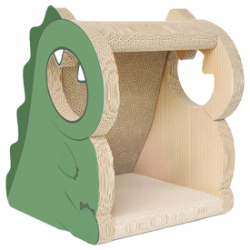 Zodiac Cardboard Cat Scratcher & Lounger - Dinosaur image 0