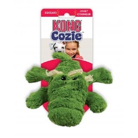 3 x KONG Cozie - Low Stuffing Snuggle Dog Toy - Ali the Alligator - Small image 0