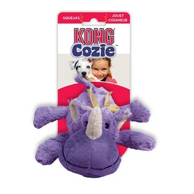 3 x KONG Cozie - Low Stuffing Snuggle Dog Toy - Rosie the Rhino - Small image 0