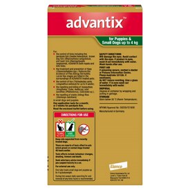 Advantix Spot-On Flea & Tick Control Treatment for Dogs up to 4kg image 0