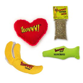 Yeowww Christmas Holiday Gift Bundle with 3 Catnip Cat Toys + Bonus Catnip image 0