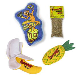Yeowww Hanukkah Dreidel Kringle Holiday Gift Bundle with 3 Catnip Cat Toys + Bonus Catnip image 0