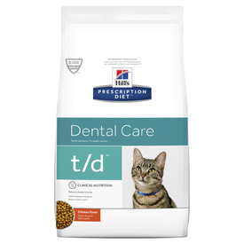 Hills Prescription Diet t/d Dental Care Dry Cat Food image 0