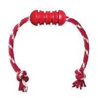 KONG Dental Treat Dispensing Dog Toy with Tug Rope image 0