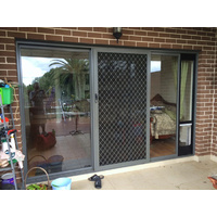 Patiolink Sliding Door Pet Panel Insert & Flap + Locking Bracket for Doors up to 2.1m image 0