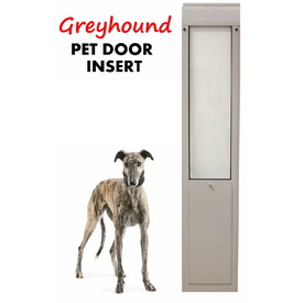 Patiolink Sliding Door Greyhound Door Panel Insert & Flap includes Locking Bracket for Doors up to 2.1m image 0