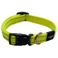 Rogz Utility Side-Release Collar with Reflective Stitching - Dayglow Yellow image 0