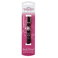 High Street Elastic Cat Collar with Double Bells - All Colours Available! image 0