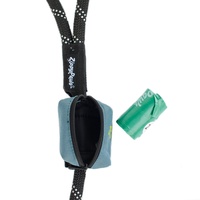 Zippy Paws Adventure Leash Dog Poop Bag Dispenser + BONUS Roll - Teal image 0