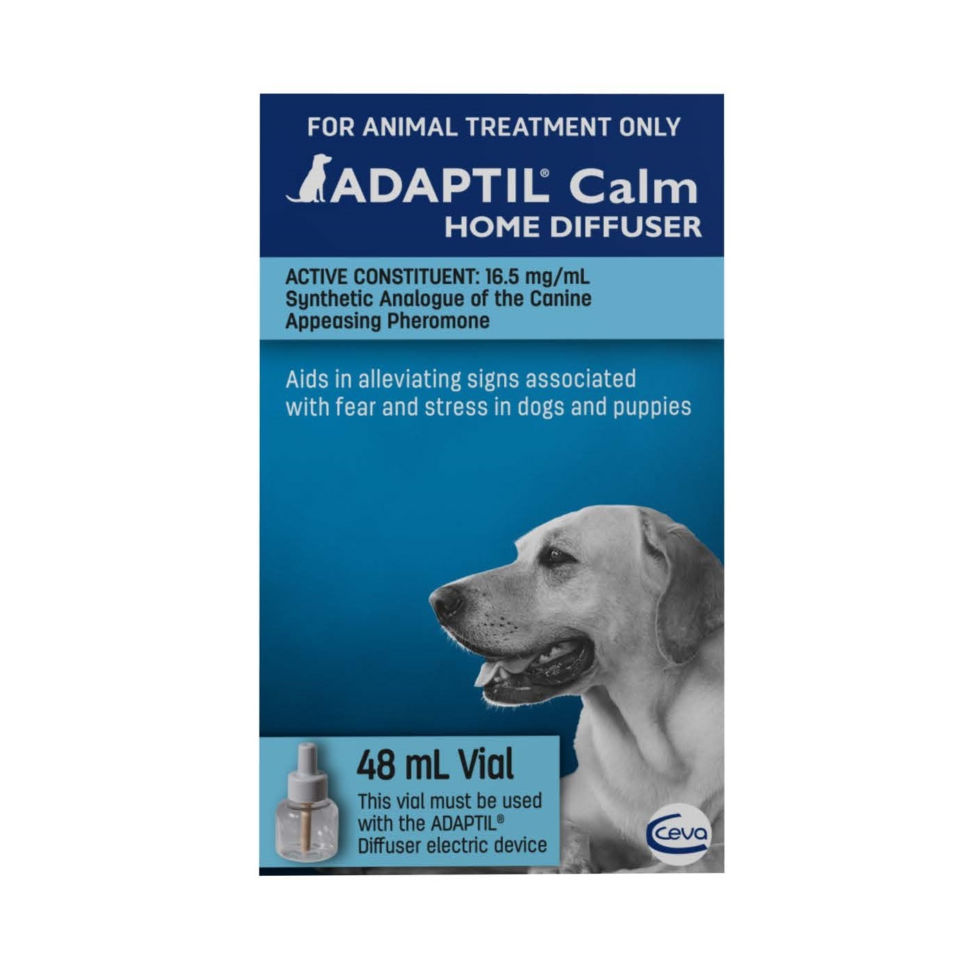 Adaptil Calm Home Diffuser Refill - Pheromones for Anxious Dogs - Refill Bottle 48ml image 1