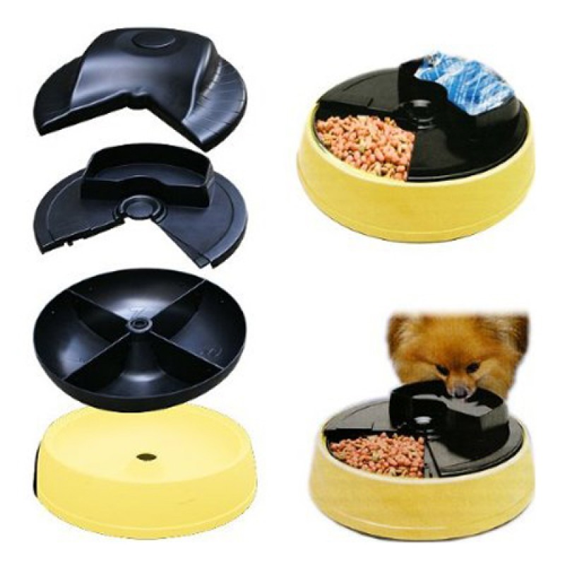 Automatic Programmable Pet Feeder for 4 Meals with LCD Screen image 1