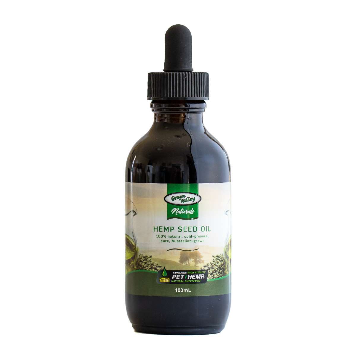 Green Valley Naturals Pure Australian Hemp Seed Oil for Cats & Dogs