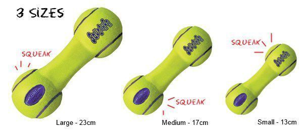 Kong air squeaker sales dumbbell