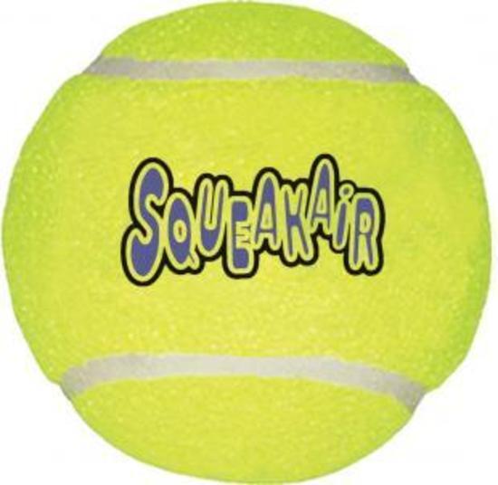 3 x KONG AirDog Squeaker Balls Non-Abrasive Dog Toys - 3 Pack - Small image 1