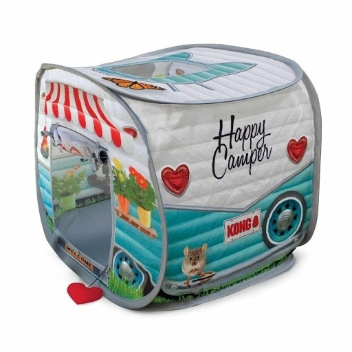 2 x KONG Play Spaces Happy Camper Pop-Up Cat House image 1